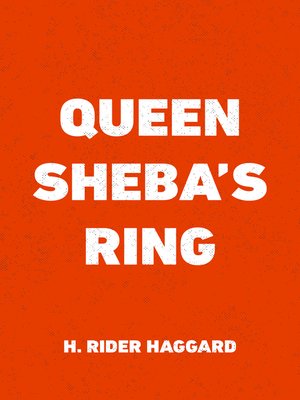 cover image of Queen Sheba's Ring